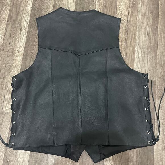 Hot Leathers Side-Laced Biker Vest β Concealed Carry β 2XL - Picture 2 of 8
